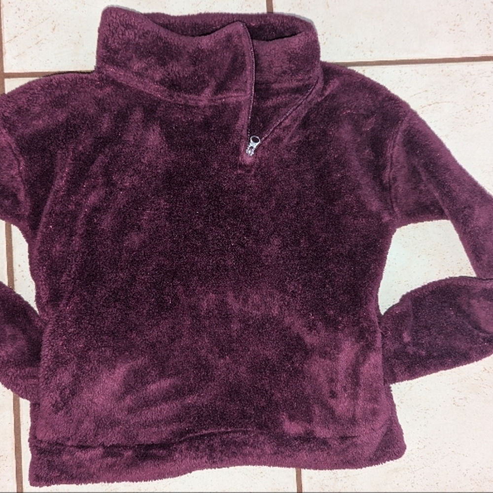 Cat & Jack Purple Plush Turtleneck Sweater